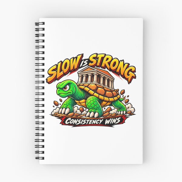 Item preview, Slow Is Strong – Consistency Wins Turtle Motivation designed and sold by AMIR PRO .