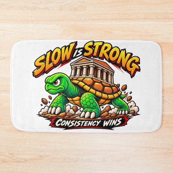 Item preview, Slow Is Strong – Consistency Wins Turtle Motivation designed and sold by AMIR PRO .