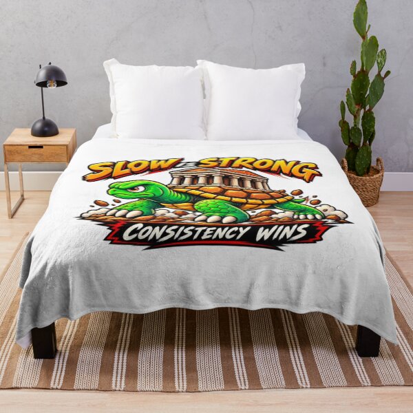 Item preview, Slow Is Strong – Consistency Wins Turtle Motivation designed and sold by AMIR PRO .