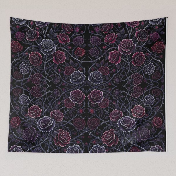 Item preview, Dark Gothic Rose Garden Pattern designed and sold by Owcomm.