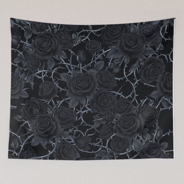 Item preview, Dark Gothic Rose Garden Thorns Pattern designed and sold by Owcomm.
