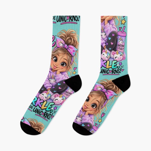 Item preview, Too Cute to Be Normal – Sparkle, Be Silly & Ride Unicorns designed and sold by OutlanderDesigns.