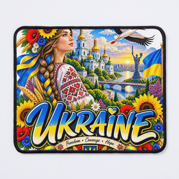 Item preview, Ukraine Travel Sticker | Vyshyvanka Sunflower Tryzub Stork & Freedom Emblem designed and sold by alexcorporation.