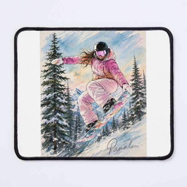 Item preview, Snowboard Girl Winter Ride, PanaluPrint, women's snowboarding designed and sold by PanaluPrint .