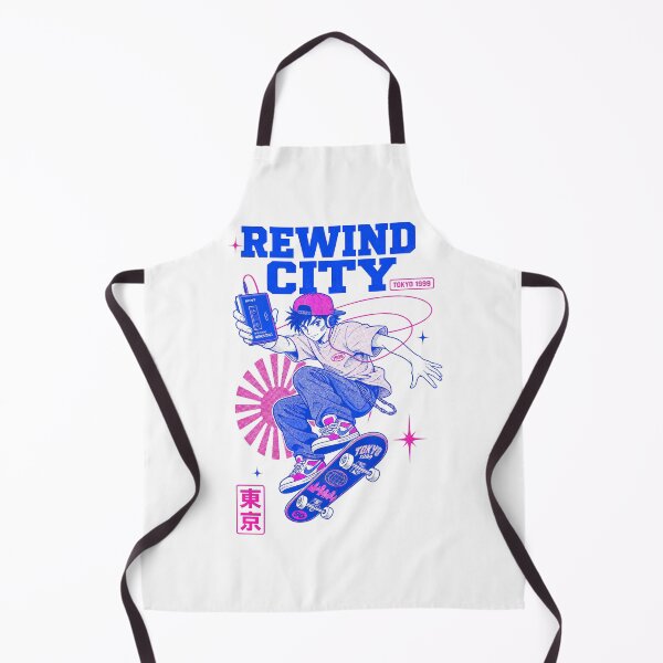 Item preview, Rewind City Tokyo White Anime Print designed and sold by NullSpacePrints.