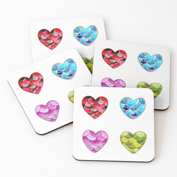 Item preview, Mermaid hearts sticker pack designed and sold by BigfeetLittlepaws.