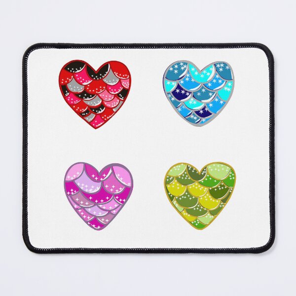Item preview, Mermaid hearts sticker pack designed and sold by BigfeetLittlepaws.