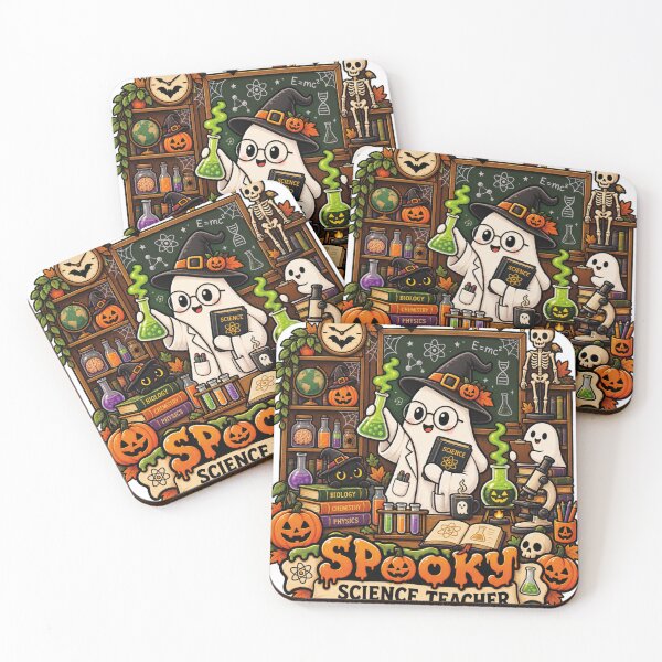 Item preview, Spooky Science Teacher Halloween Ghost Witch School Gift designed and sold by LuminoSky Creations.