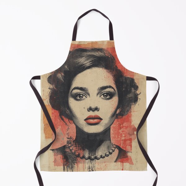 Item preview, Vintage Retro Pop Art Red Lipstick Woman Portrait designed and sold by ERODED SELF.
