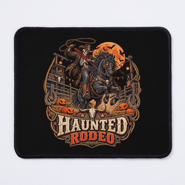 Item preview, Haunted Rodeo Skeleton Cowboy Halloween Western Vintage designed and sold by afr-saad.