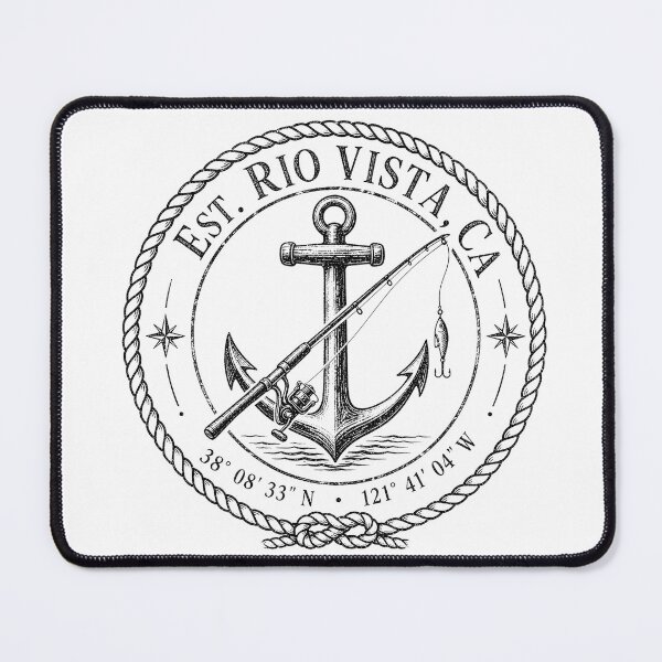 Item preview, Rio Vista CA Vintage Travel Poster | Sacramento River Delta Art designed and sold by BestCoolStuff.