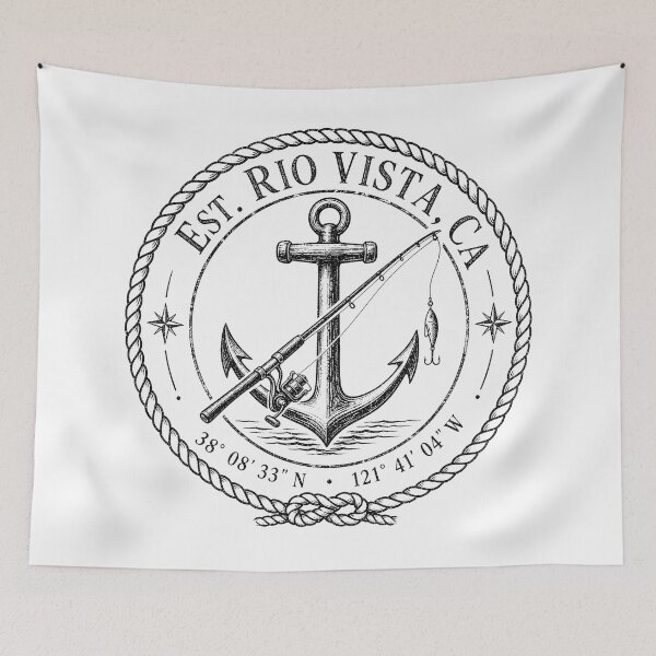 Item preview, Rio Vista CA Vintage Travel Poster | Sacramento River Delta Art designed and sold by BestCoolStuff.