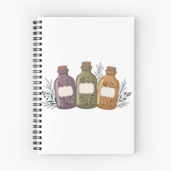 Item preview, Vintage Apothecary Bottles Witchy Herbal Illustration designed and sold by urchoice002.