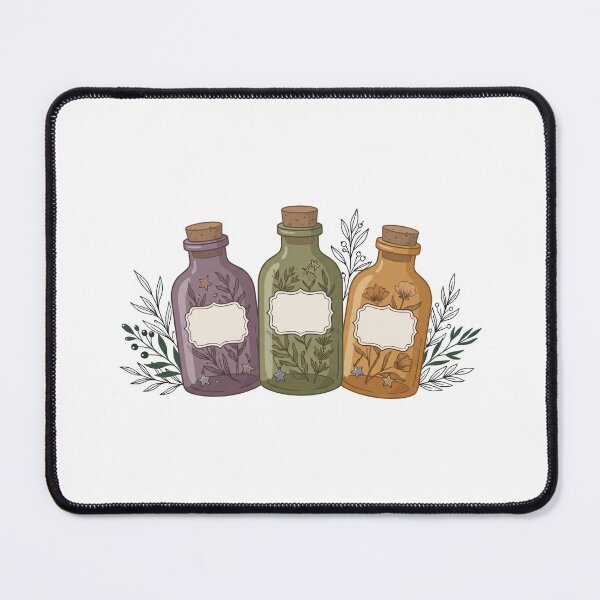 Item preview, Vintage Apothecary Bottles Witchy Herbal Illustration designed and sold by urchoice002.