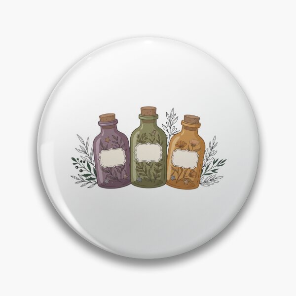 Item preview, Vintage Apothecary Bottles Witchy Herbal Illustration designed and sold by urchoice002.