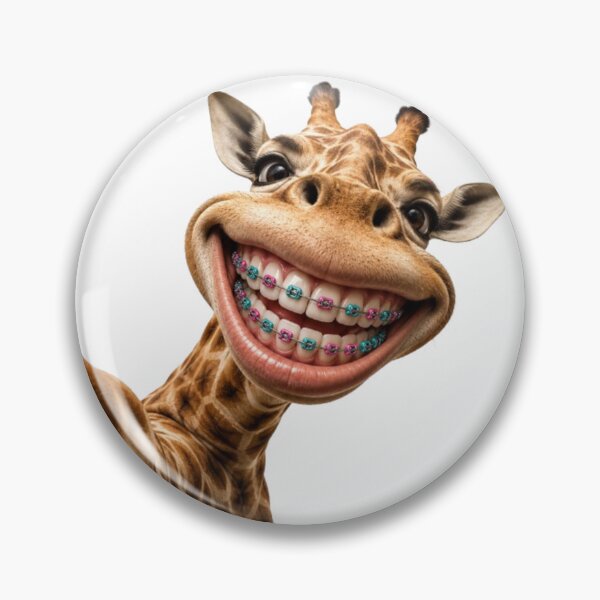 Item preview, Funny Giraffe Taking Selfie with Braces designed and sold by Snurly.