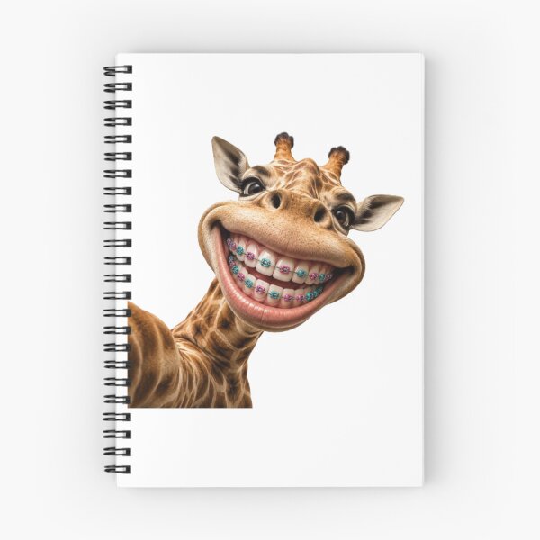 Item preview, Funny Giraffe Taking Selfie with Braces designed and sold by Snurly.
