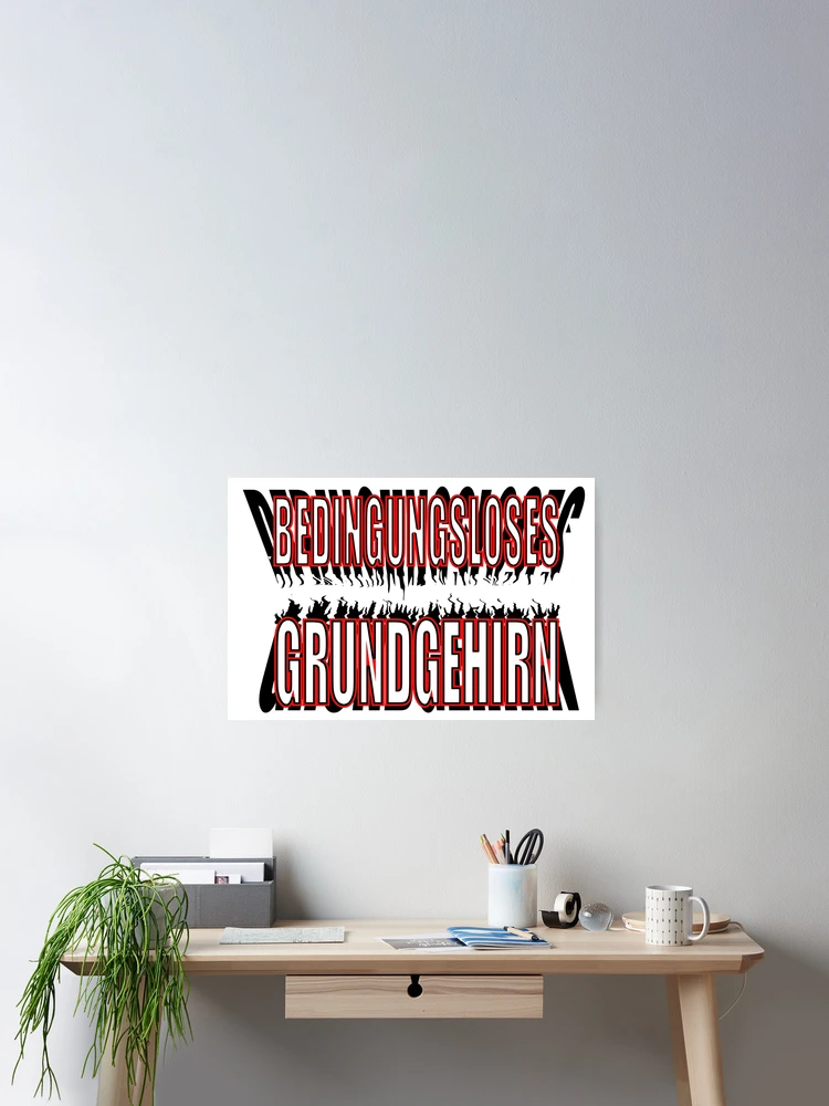 Thumbnail 2 of 3, Poster, Unconditional basic brain designed and sold by ARTmanhART.