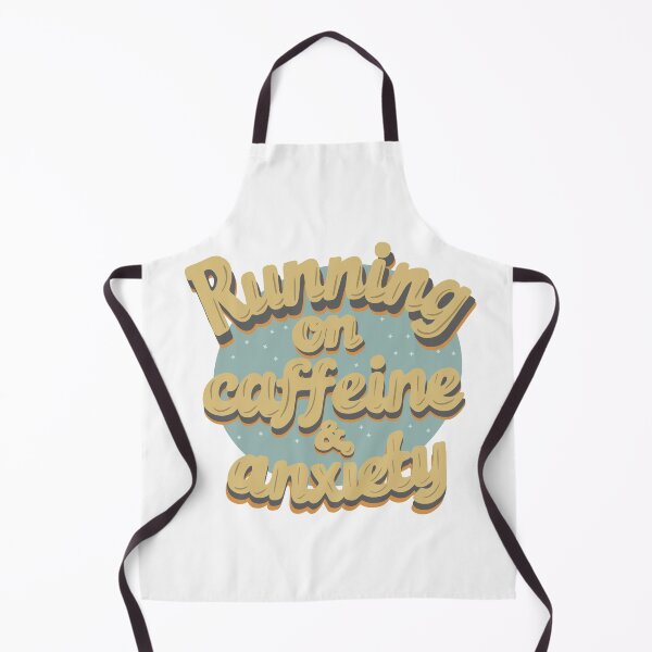 Item preview, Running on Caffeine & Anxiety Typography Design designed and sold by DinaArtStudio.