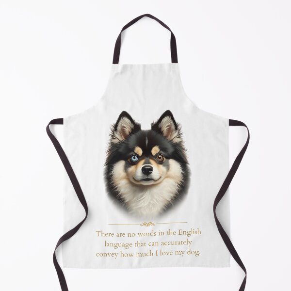 Item preview, Pomsky Blue Eye Portrait Dog Love Quote designed and sold by WaggingTailsCo.