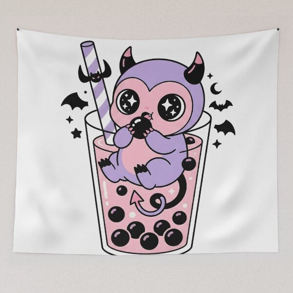 Item preview, Sweet But Demonic Boba Tea Demon designed and sold by Emile-MLZ.