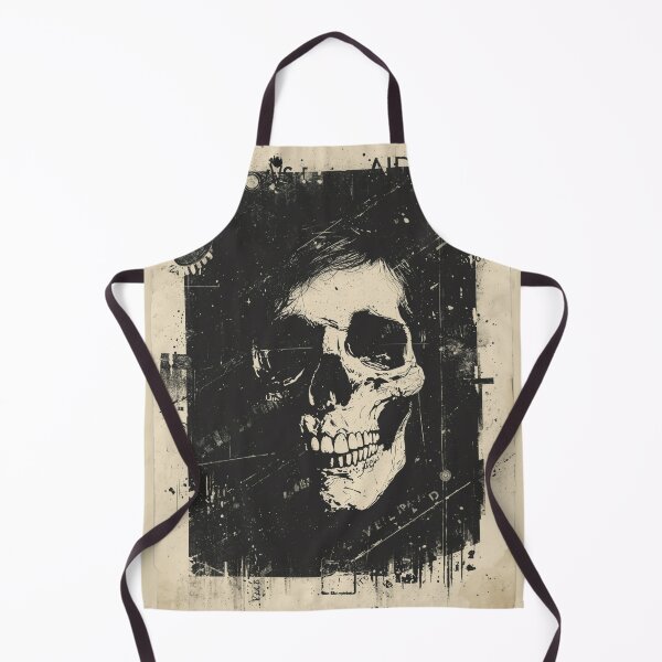 Item preview, Grunge Dark Skull Graphic Gothic Abstract Art designed and sold by ERODED SELF.