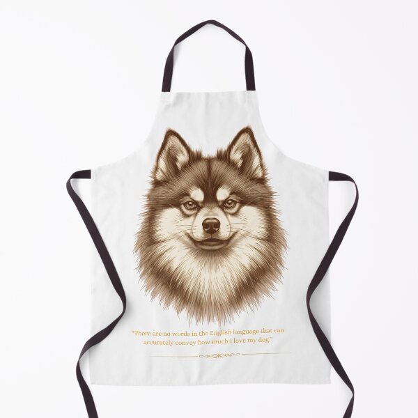 Item preview, Pomsky Vintage Portrait Dog Love Quote designed and sold by WaggingTailsCo.