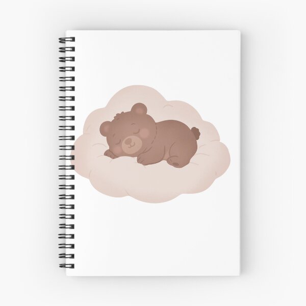 Item preview, Sleeping Bear on Cloud Illustration designed and sold by DinaArtStudio.