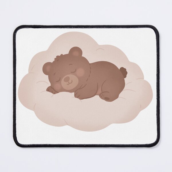 Item preview, Sleeping Bear on Cloud Illustration designed and sold by DinaArtStudio.