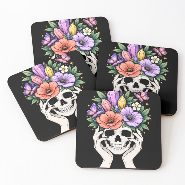 Item preview, Skull - Floral  Witchy Art designed and sold by KaurisDigital.
