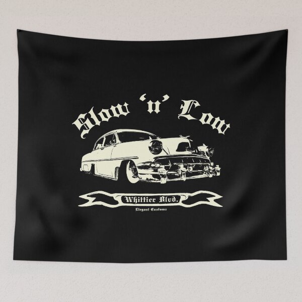 Artikelvorschau, 1954 BelAir Slow n Low mit Text Lowrider, Kustom, Hot Rod, Muscle Car entworfen und verkauft von Elegant Customs.