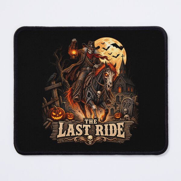 Item preview, The Last Ride Skeleton Cowboy Halloween Western Horse designed and sold by afr-saad.