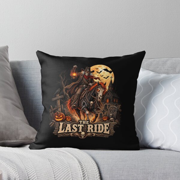 Item preview, The Last Ride Skeleton Cowboy Halloween Western Horse designed and sold by afr-saad.