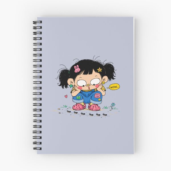 Item preview, Little Girl Watching Ants – Curious Ugly Cute Doodle designed and sold by Kaytee-arttt.