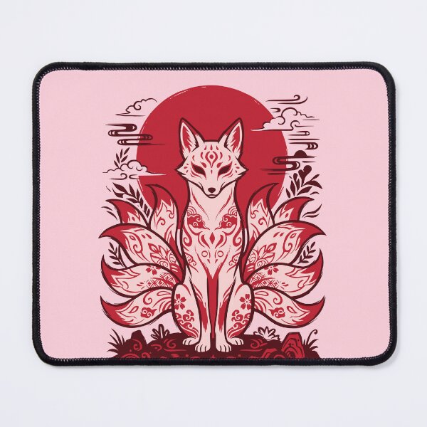 Item preview, Japanese Fox Kitsune Sun Graphic designed and sold by LinaValearte.