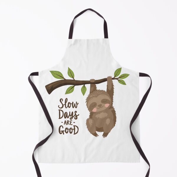 Item preview, Slow Days Are Good Sloth Illustration designed and sold by DinaArtStudio.