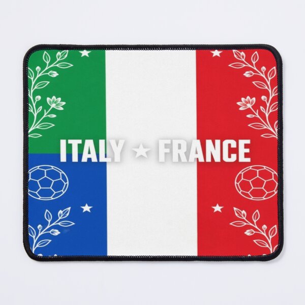 Item preview, Italy vs France Minimalist Football Poster designed and sold by Nexus Space.