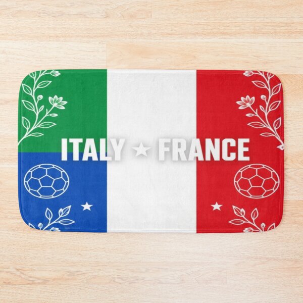 Item preview, Italy vs France Minimalist Football Poster designed and sold by Nexus Space.