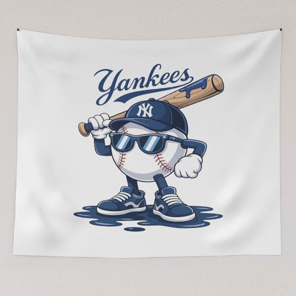 Item preview, Cool Baseball Mascot NY Navy Streetwear designed and sold by BlasiseDS.