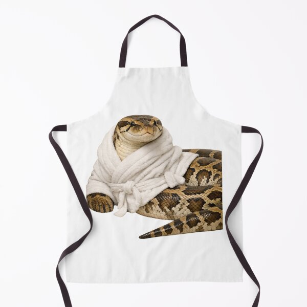 Item preview, Cozy Burmese Python in a Bathrobe designed and sold by Sillytoe.