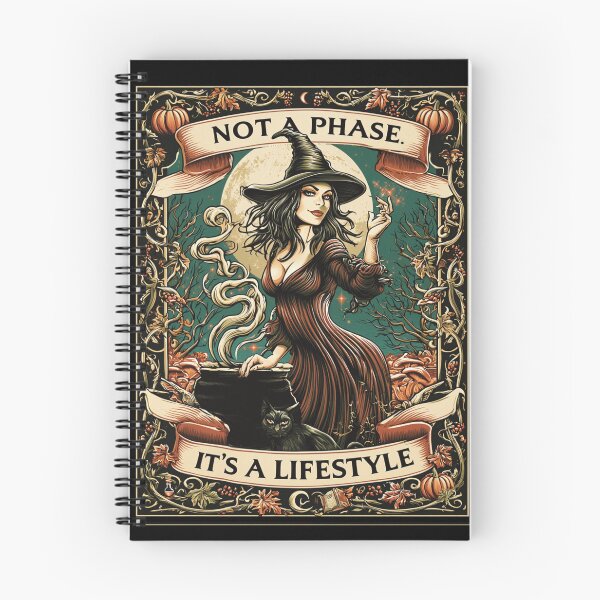 Item preview, Not a Phase. It's a Lifestyle. | Gothic Witch Halloween Art designed and sold by Quietest Riot.