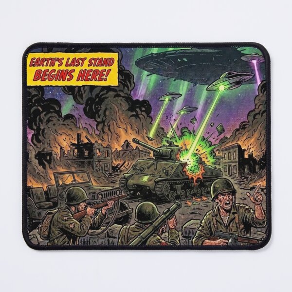 Item preview, Night of the Invaders Comic Cover Vintage designed and sold by JonelleTshirts.