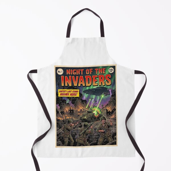 Item preview, Night of the Invaders Comic Cover Vintage designed and sold by JonelleTshirts.