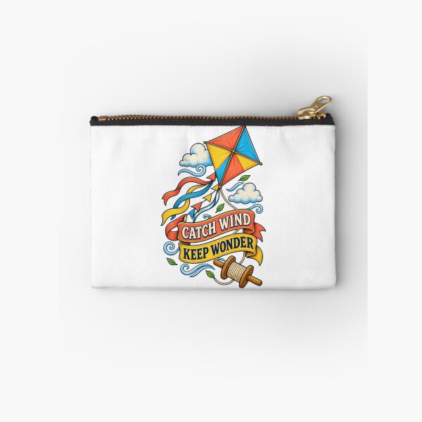 Item preview, Catch Wind Keep Wonder Colorful Kite Flyer designed and sold by CheerfulNest.