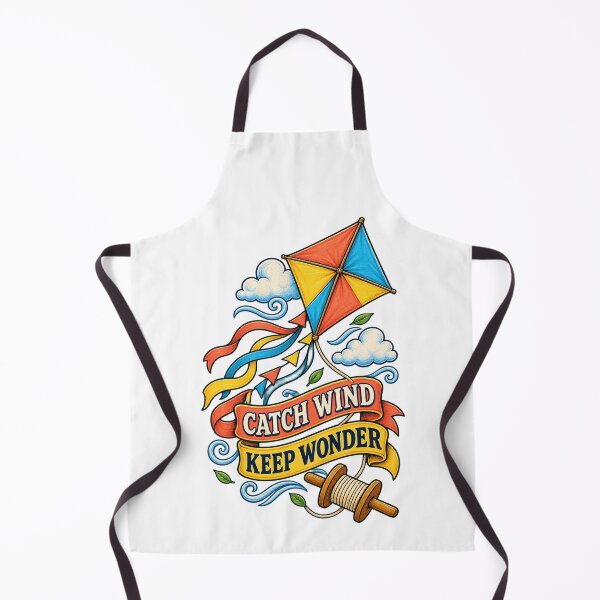 Item preview, Catch Wind Keep Wonder Colorful Kite Flyer designed and sold by CheerfulNest.