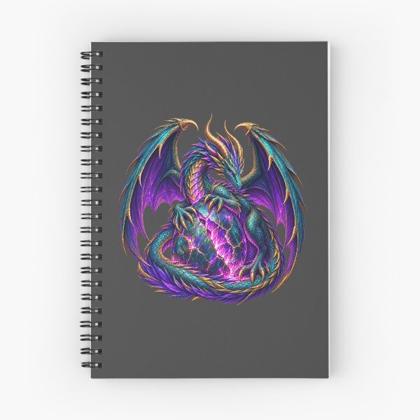Item preview, Prismatic Dragon Guardian for Fantasy Lovers designed and sold by POD DYNASTY | Original Print On Demand T-Shirt Graphics.