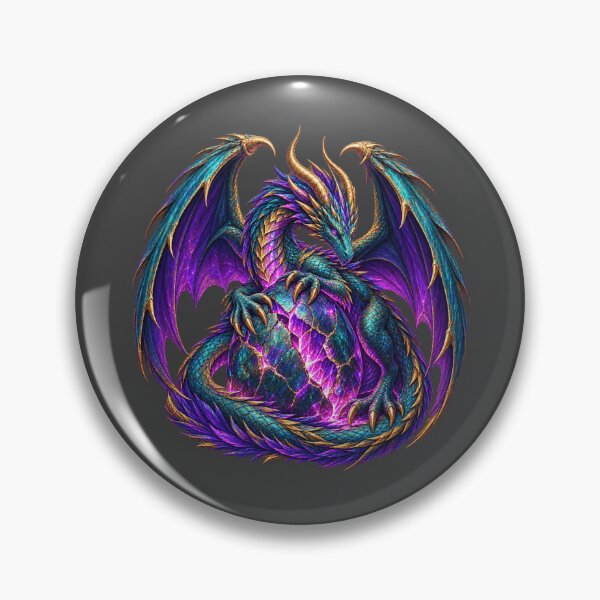 Item preview, Prismatic Dragon Guardian for Fantasy Lovers designed and sold by POD DYNASTY | Original Print On Demand T-Shirt Graphics.
