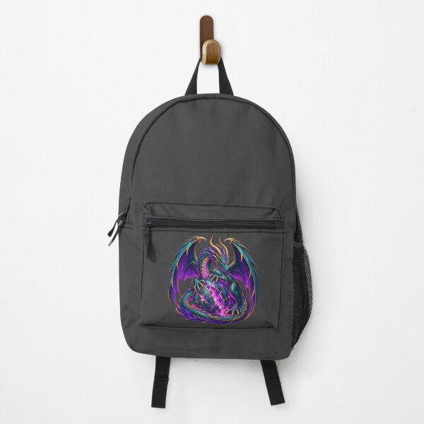 Item preview, Prismatic Dragon Guardian for Fantasy Lovers designed and sold by POD DYNASTY | Original Print On Demand T-Shirt Graphics.