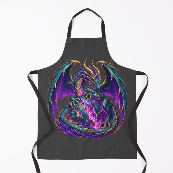 Item preview, Prismatic Dragon Guardian for Fantasy Lovers designed and sold by POD DYNASTY | Original Print On Demand T-Shirt Graphics.