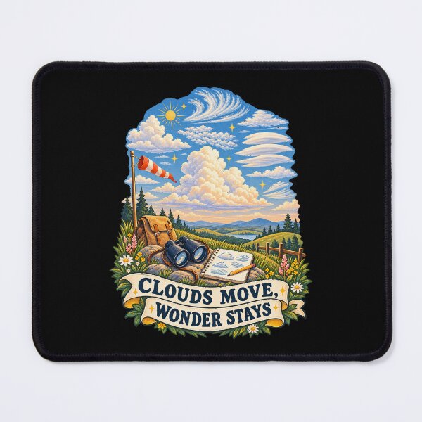 Item preview, Clouds Move Wonder Stays Cloud Watching Art designed and sold by CheerfulNest.